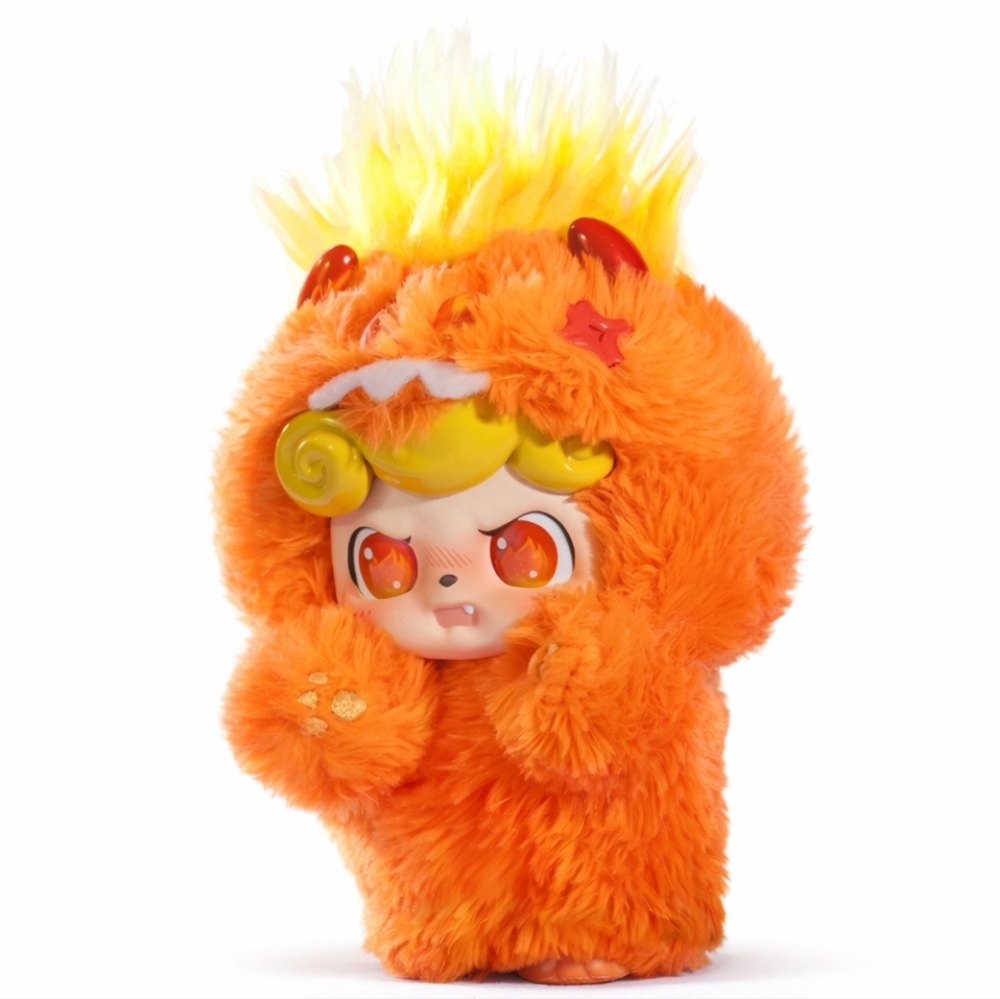 Q.Kid Emotional Hairy Monsters Series Plush - NIB -‎ Anger